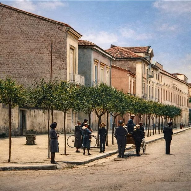 Corso Montella — foto storica di Airola